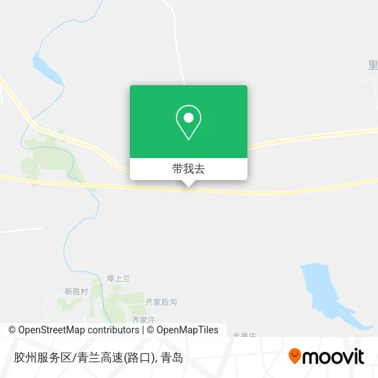 胶州服务区/青兰高速(路口)地图