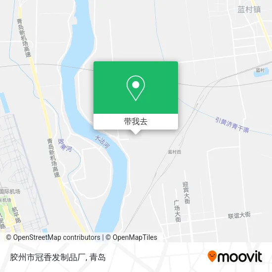 胶州市冠香发制品厂地图