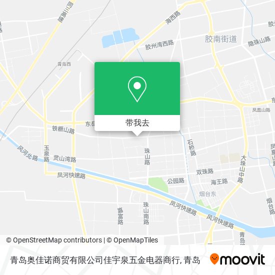 青岛奥佳诺商贸有限公司佳宇泉五金电器商行地图