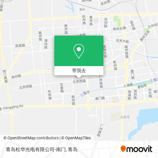 青岛松华光电有限公司-南门地图