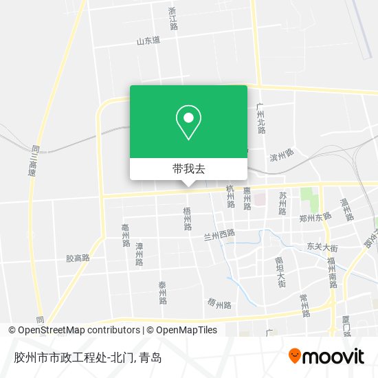 胶州市市政工程处-北门地图