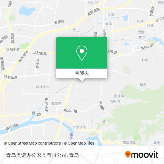 青岛奥诺办公家具有限公司地图