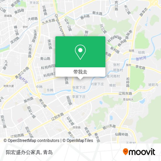 阳宏盛办公家具地图