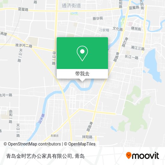 青岛金时艺办公家具有限公司地图