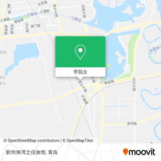 胶州海湾之佳旅馆地图
