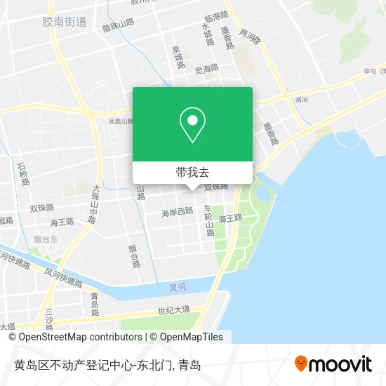 黄岛区不动产登记中心-东北门地图