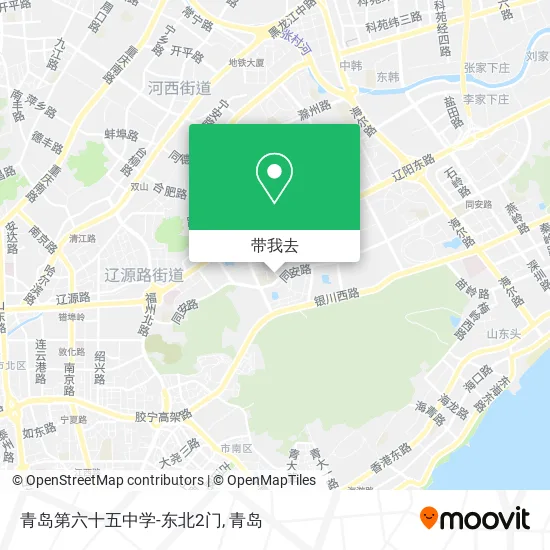 青岛第六十五中学-东北2门地图