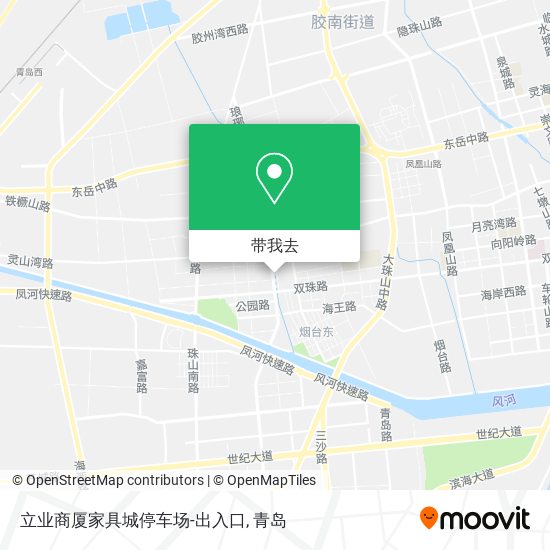 立业商厦家具城停车场-出入口地图