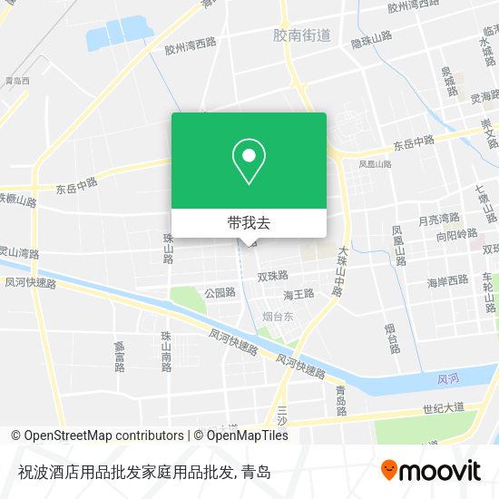 祝波酒店用品批发家庭用品批发地图