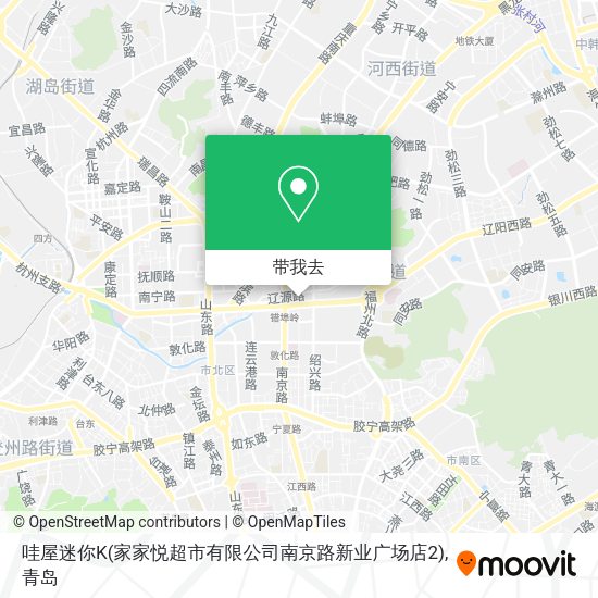 哇屋迷你K(家家悦超市有限公司南京路新业广场店2)地图