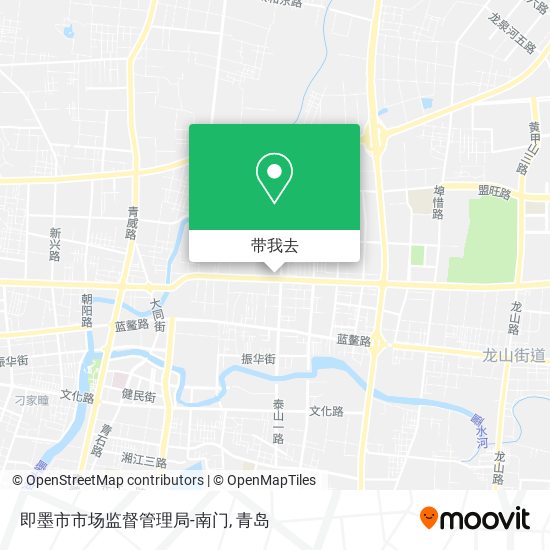 即墨市市场监督管理局-南门地图