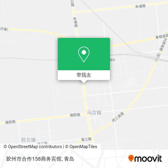 胶州市合作158商务宾馆地图