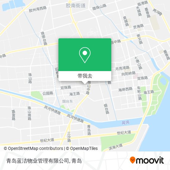 青岛蓝洁物业管理有限公司地图