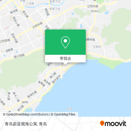 青岛蔚蓝观海公寓地图
