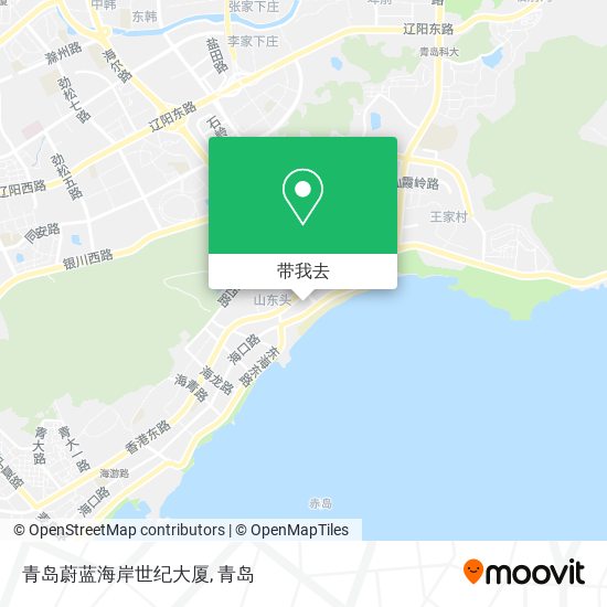 青岛蔚蓝海岸世纪大厦地图