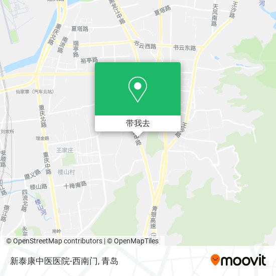 新泰康中医医院-西南门地图