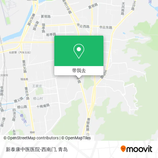 新泰康中医医院-西南门地图