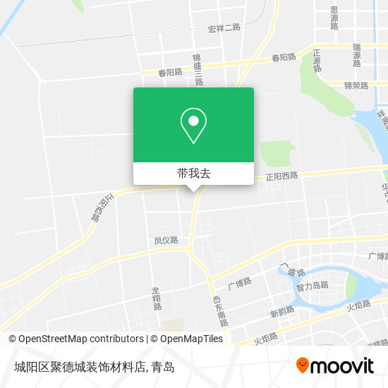 城阳区聚德城装饰材料店地图