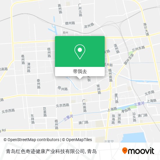 青岛红色奇迹健康产业科技有限公司地图