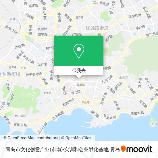 青岛市文化创意产业(市南)-实训和创业孵化基地地图