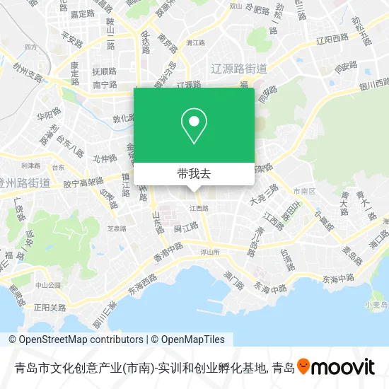 青岛市文化创意产业(市南)-实训和创业孵化基地地图