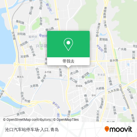 沧口汽车站停车场-入口地图