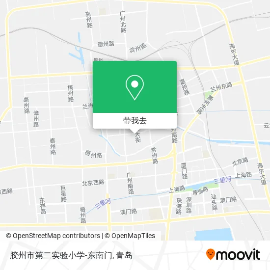 胶州市第二实验小学-东南门地图