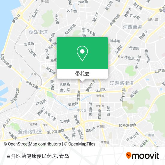 百洋医药健康便民药房地图