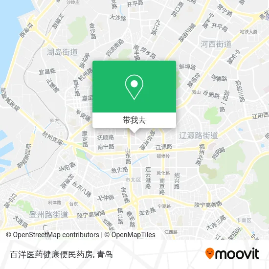 百洋医药健康便民药房地图