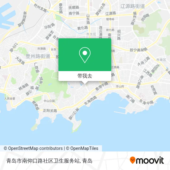 青岛市南仰口路社区卫生服务站地图