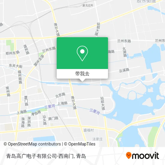 青岛高广电子有限公司-西南门地图