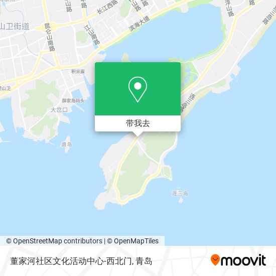 董家河社区文化活动中心-西北门地图