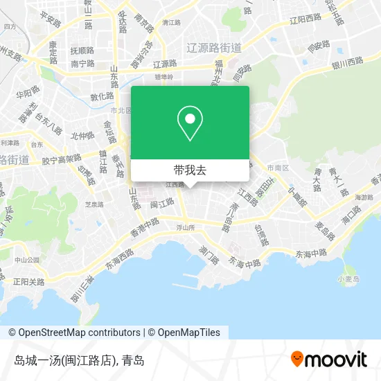 岛城一汤(闽江路店)地图