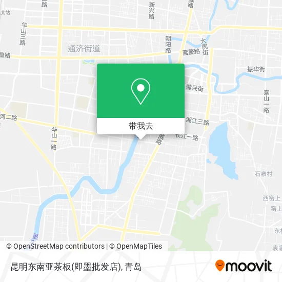 昆明东南亚茶板(即墨批发店)地图