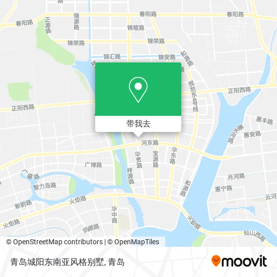 青岛城阳东南亚风格别墅地图