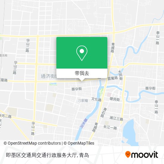 即墨区交通局交通行政服务大厅地图