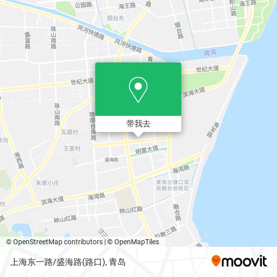 上海东一路/盛海路(路口)地图
