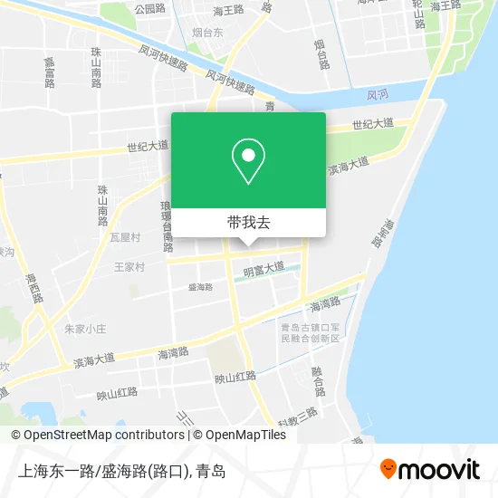 上海东一路/盛海路(路口)地图