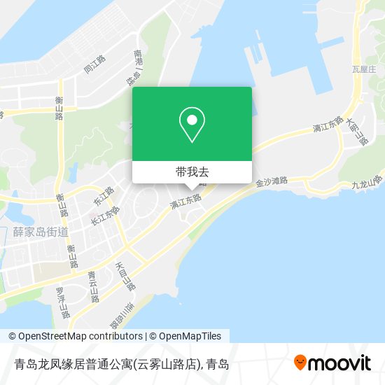 青岛龙凤缘居普通公寓(云雾山路店)地图
