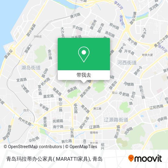 青岛玛拉蒂办公家具( MARATTI家具)地图