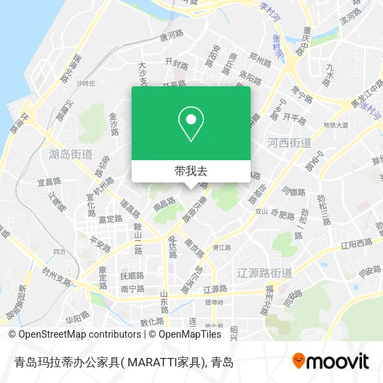 青岛玛拉蒂办公家具( MARATTI家具)地图