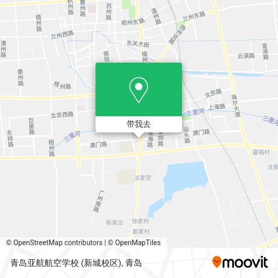 青岛亚航航空学校 (新城校区)地图