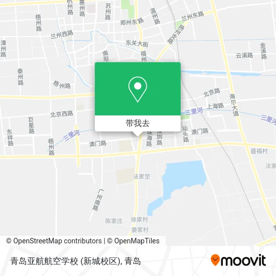 青岛亚航航空学校 (新城校区)地图