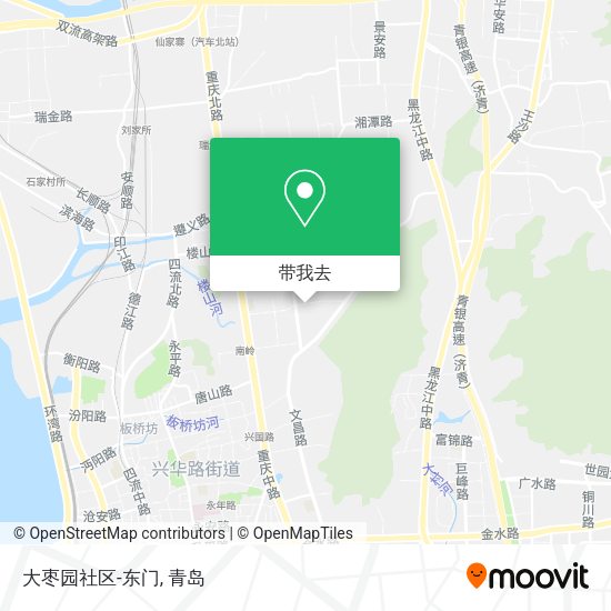 大枣园社区-东门地图