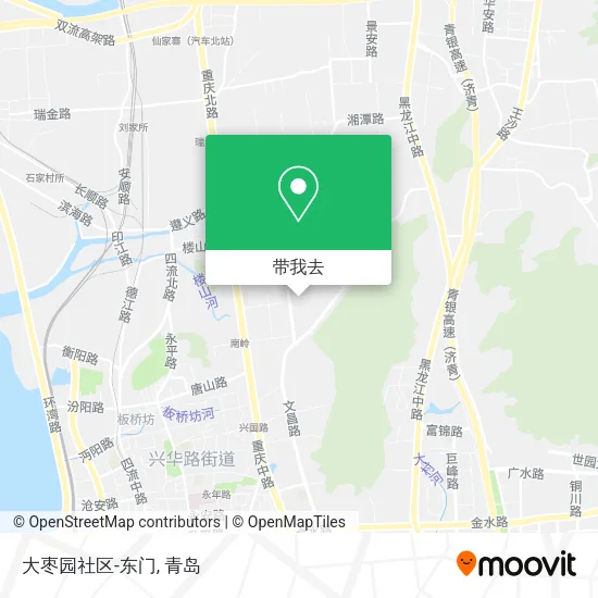 大枣园社区-东门地图
