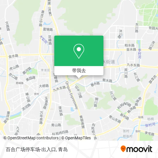 百合广场停车场-出入口地图