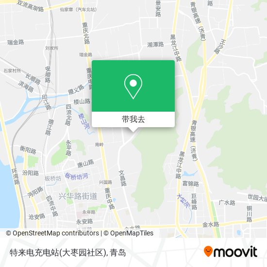 特来电充电站(大枣园社区)地图