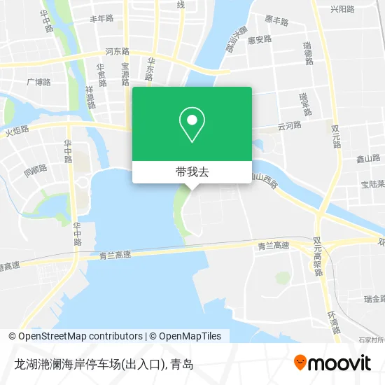 龙湖滟澜海岸停车场(出入口)地图