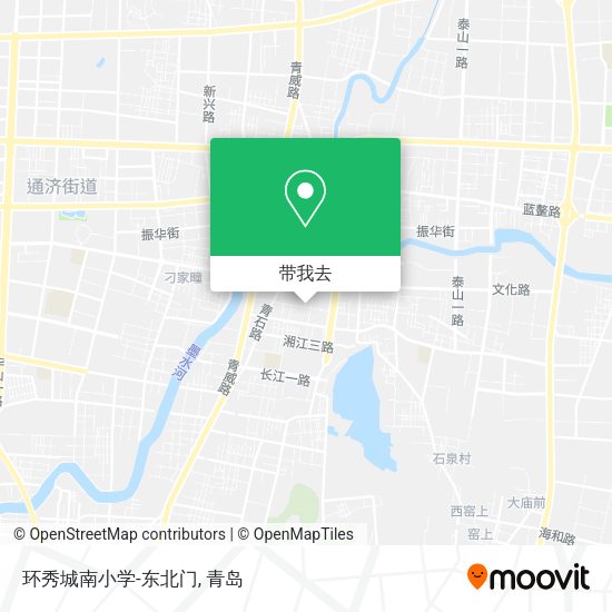 环秀城南小学-东北门地图