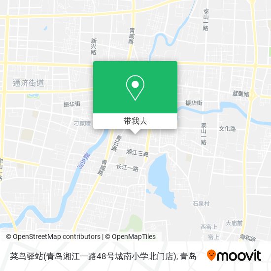 菜鸟驿站(青岛湘江一路48号城南小学北门店)地图